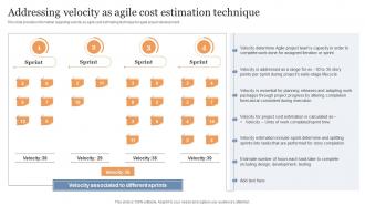 Addressing Velocity As Agile Cost Estimation Technique Cost Evaluation Techniques For Agile Projects