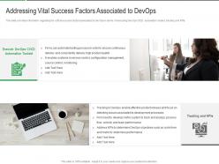 Addressing vital success factors associated to devops control different aspects that decide devops success it