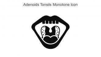Adenoids Tonsils Monotone Icon In Powerpoint Pptx Png And Editable Eps Format