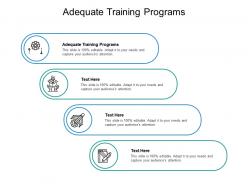 Adequate training programs ppt powerpoint presentation styles graphic images cpb