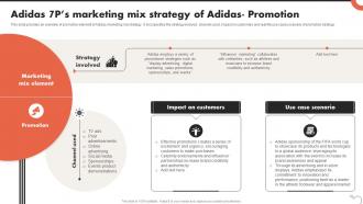 Adidas 7ps Marketing Mix Strategy Of Adidas Promotion Critical Evaluation Of Adidas Strategy SS