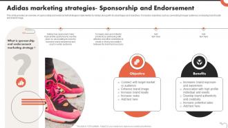 Adidas Marketing Strategies Sponsorship And Endorsement Critical Evaluation Of Adidas Strategy SS