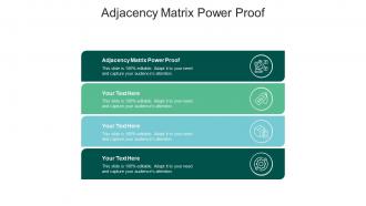 Adjacency matrix power proof ppt powerpoint presentation portfolio show cpb
