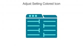 Adjust Setting Colored Icon In Powerpoint Pptx Png And Editable Eps Format