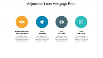 Adjustable loan mortgage rate ppt powerpoint presentation slides mockup cpb