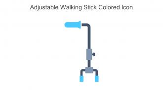 Adjustable Walking Stick Colored Icon In Powerpoint Pptx Png And Editable Eps Format