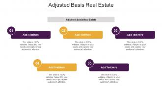 Adjusted Basis Real Estate Ppt Powerpoint Presentation File Design Inspiration Cpb
