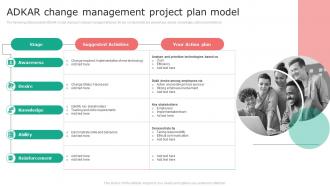 ADKAR Change Management Project Plan Model