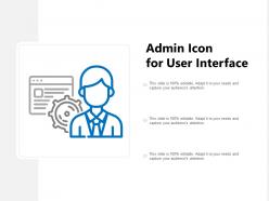 Admin icon for user interface