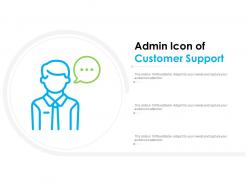 Admin icon of customer support