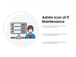 Admin icon of it maintenance