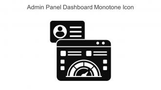 Admin Panel Dashboard Monotone Icon In Powerpoint Pptx Png And Editable Eps Format