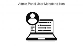 Admin Panel User Monotone Icon In Powerpoint Pptx Png And Editable Eps Format