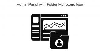 Admin Panel With Folder Monotone Icon In Powerpoint Pptx Png And Editable Eps Format