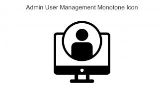 Admin User Management Monotone Icon In Powerpoint Pptx Png And Editable Eps Format
