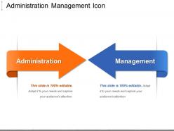 Administration management icon ppt slide templates