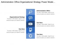 Administration Office Organizational Strategy Power Model Sales Department