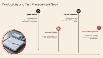 Administrative Assistant Performance Goals Examples PPT Graphics VA Template Analytical
