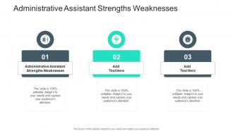 Administrative Assistant Strengths Weaknesses In Powerpoint And Google Slides Cpb