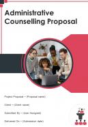 Administrative Counselling Proposal Example Document Report Doc Pdf Ppt