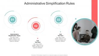 Administrative Simplification Rules In Powerpoint And Google Slides Cpb