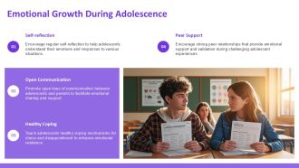 Adolescence Identity Formation And Emotional Growth PPT Slides AT Interactive Graphical