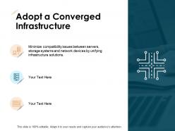 Adopt a converged infrastructure servers storage ppt powerpoint presentation ideas show