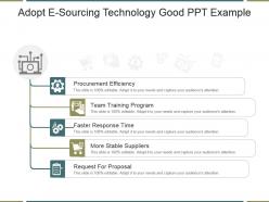 Adopt e sourcing technology good ppt example
