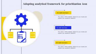 Adopting Analytical Framework For Prioritization Icon