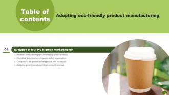Adopting Eco Friendly Product Manufacturing MKT CD V Customizable Compatible