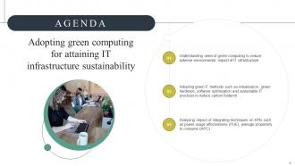 Adopting Green Computing For Attaining IT Infrastructure Sustainability Complete Deck Images Captivating