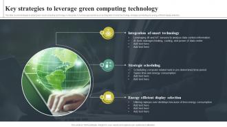 Adopting Green Computing For Attaining Key Strategies To Leverage Green