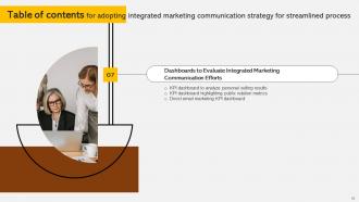Adopting Integrated Marketing Communication Strategy For Streamlined Process MKT CD V Analytical Engaging