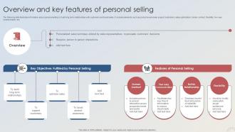 Adopting Integrated Marketing Overview And Key Features Of Personal Selling MKT SS V