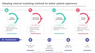 Adopting Internal Marketing Methods For Better Hospital Startup Business Plan Revolutionizing