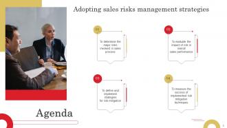 Adopting Sales Risks Management Strategies Powerpoint Presentation Slides Ideas Multipurpose