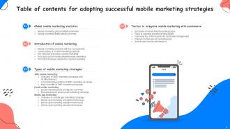 Adopting Successful Mobile Marketing Strategies Powerpoint Presentation Slides MKT CD Aesthatic Visual