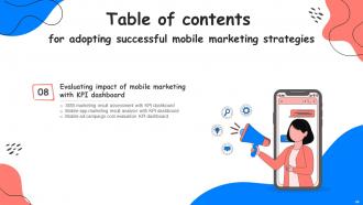 Adopting Successful Mobile Marketing Strategies Powerpoint Presentation Slides MKT CD Interactive Informative