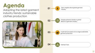 Adopting The Latest Garment Industry Trends Sustainable Clothes Production Complete Deck Images Visual