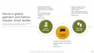 Adopting The Latest Garment Industry Trends Sustainable Clothes Production Complete Deck Professionally Visual
