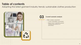 Adopting The Latest Garment Industry Trends Sustainable Clothes Production Complete Deck Adaptable Visual