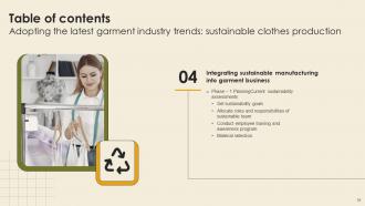 Adopting The Latest Garment Industry Trends Sustainable Clothes Production Complete Deck Slides Appealing