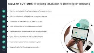 Adopting Virtualization To Promote Green Computing Powerpoint PPT Template Bundles Technology MM Engaging Analytical
