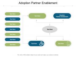 Adoption partner enablement ppt powerpoint presentation model layouts cpb
