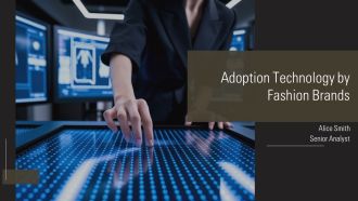 Adoption Technology By Fashion Brands PPT Mockup AT