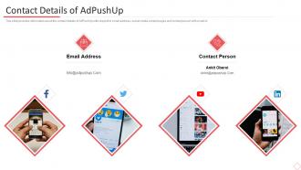 Adpushup investor funding elevator pitch deck contact details of adpushup