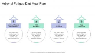 Adrenal Fatigue Diet Meal Plan In Powerpoint And Google Slides Cpb