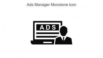 ADS Manager Monotone Icon In Powerpoint Pptx Png And Editable Eps Format