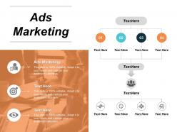Ads marketing ppt powerpoint presentation diagram graph charts cpb