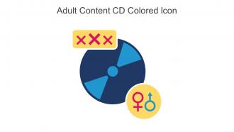 Adult Content CD Colored Icon In Powerpoint Pptx Png And Editable Eps Format
